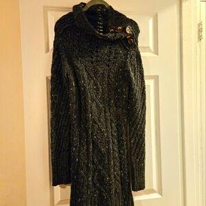 Dark Grey Anthropologie sweater dress